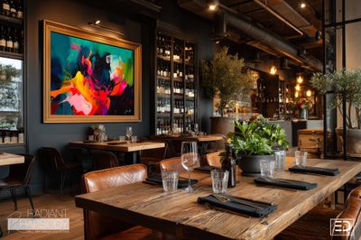 Abstract Impasto Canvas Art | Radiant Rhapsody Colorful Wall Print