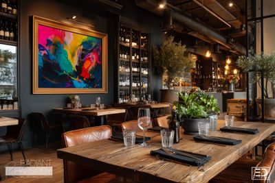 Abstract Impasto Canvas Art | Radiant Rhapsody Colorful Wall Print