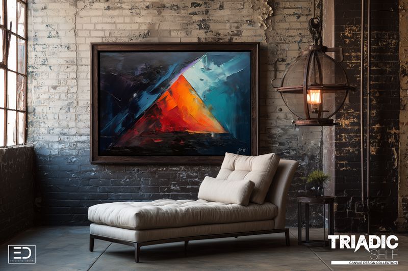 Abstract Canvas Print | Triadic Self - The Story of Body, Mind &amp; Soul