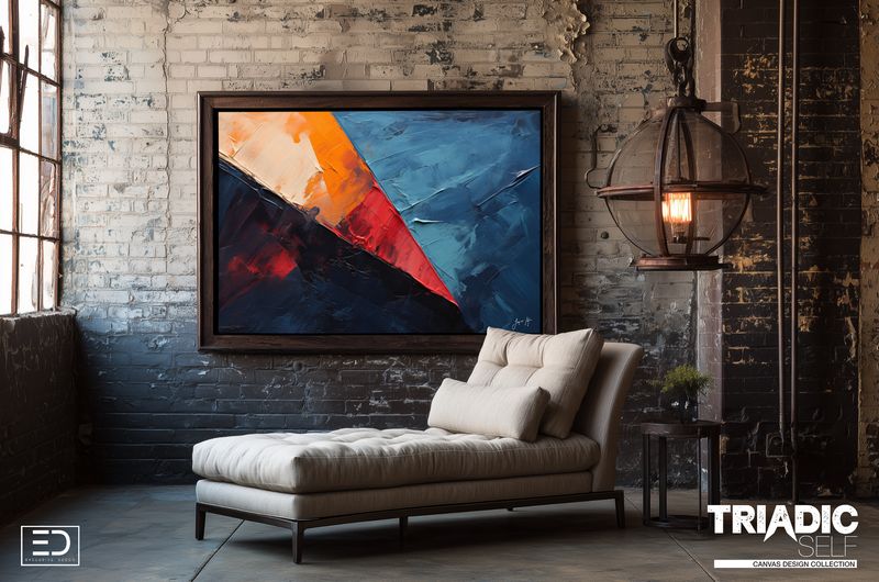 Abstract Canvas Print | Triadic Self - The Story of Body, Mind &amp; Soul