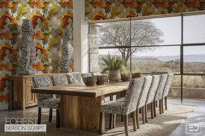 Autumn Oak Leaf Wallpaper - Feral Haze Oak Wallpaper Design | Forest Season Script Collection