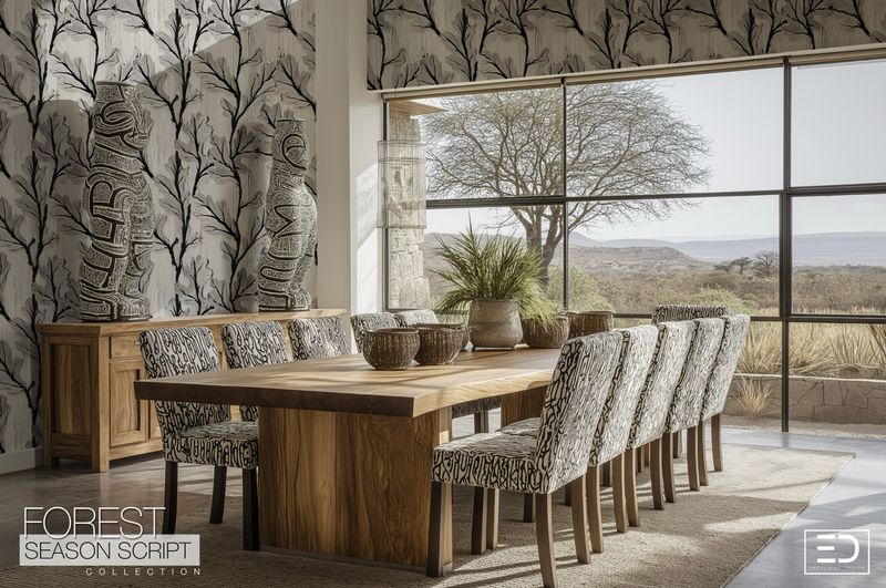 Abstract Tree Wallpaper - Whisperbark Wallpaper Design | Forest Season Script Collection