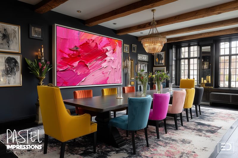 Pastel Impressions: Abstract Canvas Art Collection | Soft &amp; Bold Contrast Designs