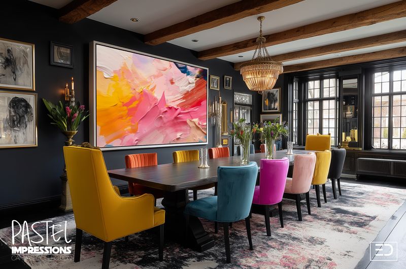 Pastel Impressions: Abstract Canvas Art Collection | Soft &amp; Bold Contrast Designs