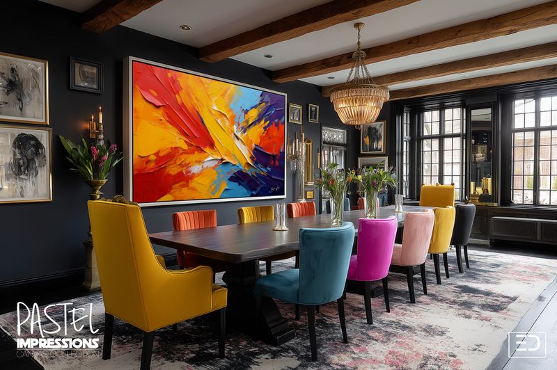 Pastel Impressions: Abstract Canvas Art Collection | Soft &amp; Bold Contrast Designs