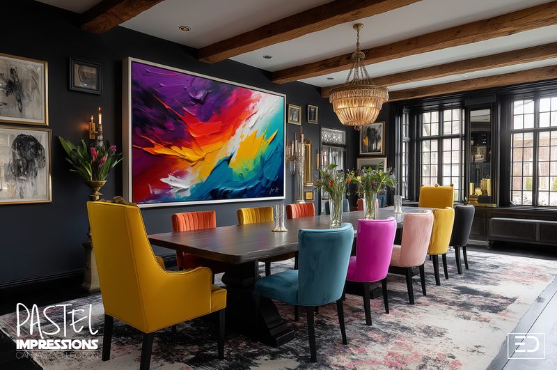 Pastel Impressions: Abstract Canvas Art Collection | Soft &amp; Bold Contrast Designs