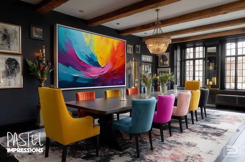 Pastel Impressions: Abstract Canvas Art Collection | Soft &amp; Bold Contrast Designs