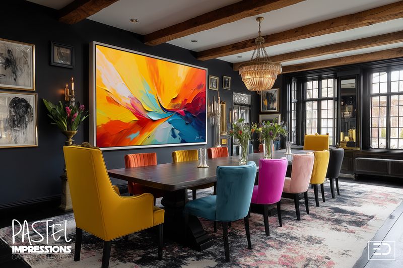 Pastel Impressions: Abstract Canvas Art Collection | Soft &amp; Bold Contrast Designs