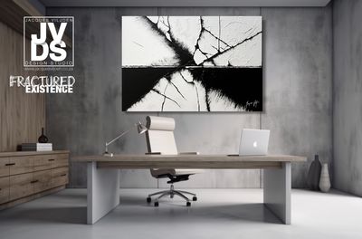 Fractured Existence - A Vibrant Abstract Wall Art Canvas Collection