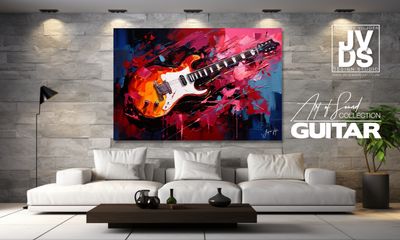 Colourful Abstract Guitar - Art of Sound Collection