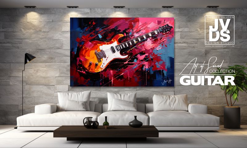 Colourful Abstract Guitar - Art of Sound Collection