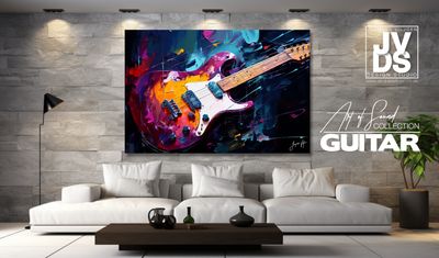 Colourful Abstract Guitar - Art of Sound Collection