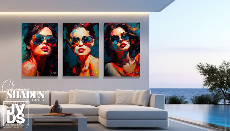 CHIC SHADES LADIES CANVAS DESIGNS COMBO (3 x A0)