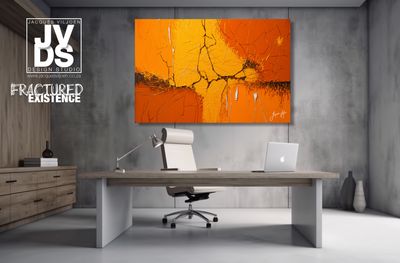 Fractured Existence - A Vibrant Abstract Wall Art Canvas Collection