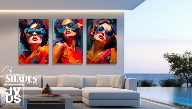 CHIC SHADES LADIES CANVAS DESIGNS COMBO (3 x A0)