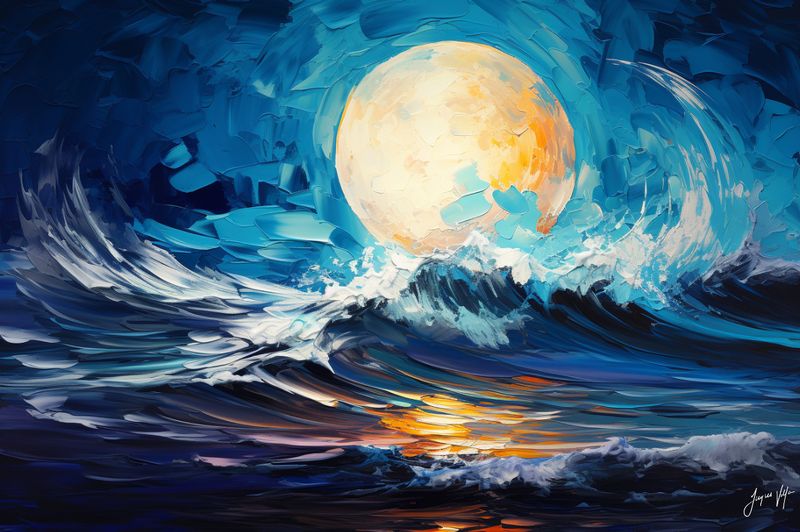 Twilight Tide - A Beach Sunset Canvas Design