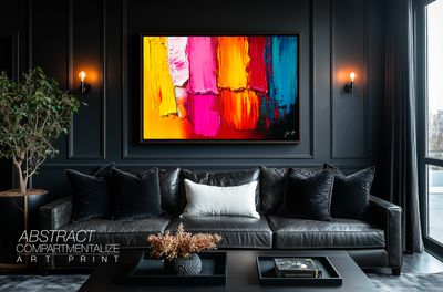 Compartmentalize Abstract Canvas Wall Art Design