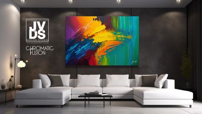 Abstract Canvas Design: Determination