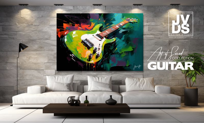 Colourful Abstract Guitar - Art of Sound Collection