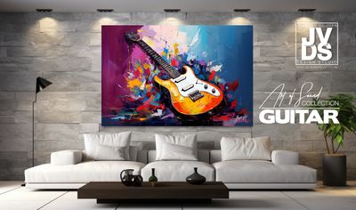 Colourful Abstract Guitar - Art of Sound Collection