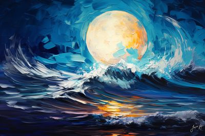 Twilight Tide - A Beach Sunset Canvas Design Twilight Tide - A Beach Sunset Canvas Design