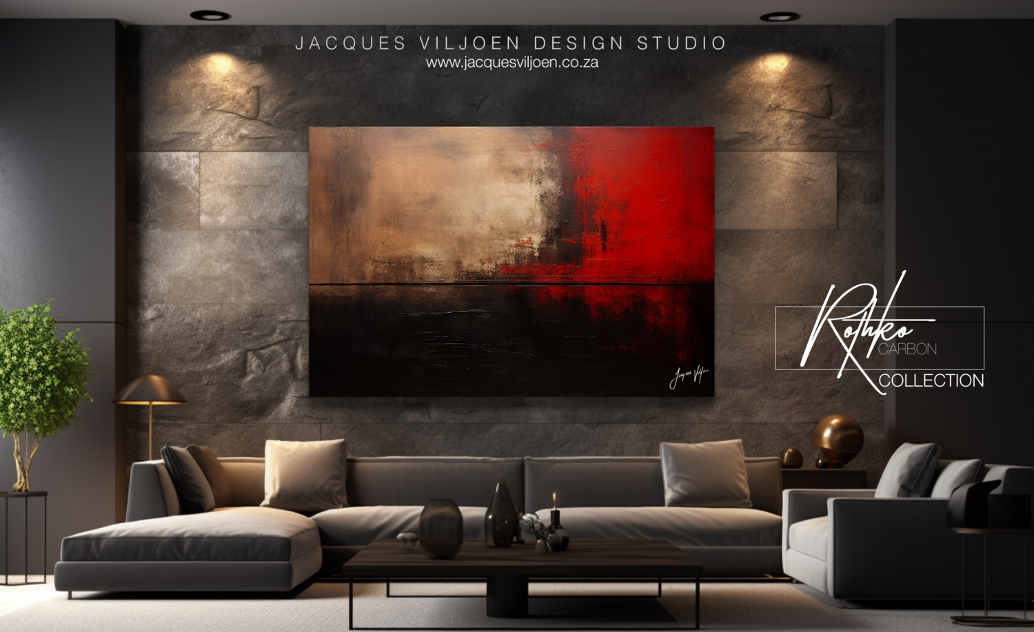Mark Rothko Inspired Abstract Expressionist Canvas Print - The Rothko Carbon Collection