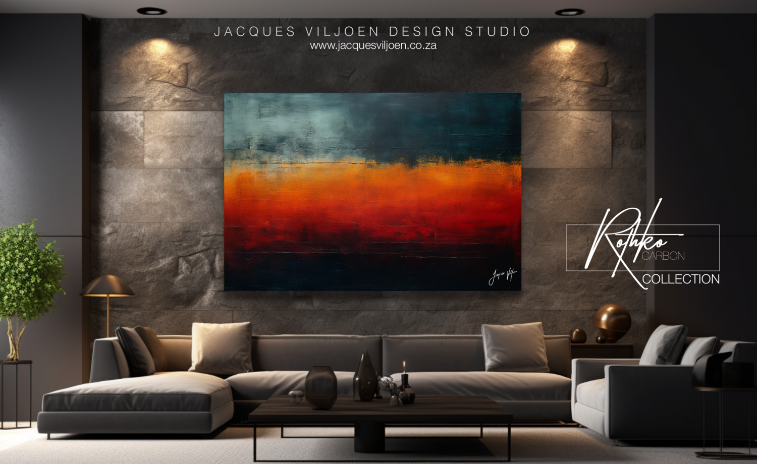 Mark Rothko Inspired Abstract Expressionist Canvas Print - The Rothko Carbon Collection