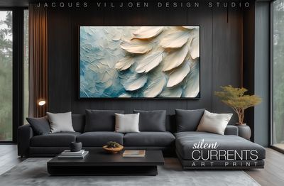 Silen Currents - Feathers &amp; Water Canvas Print
