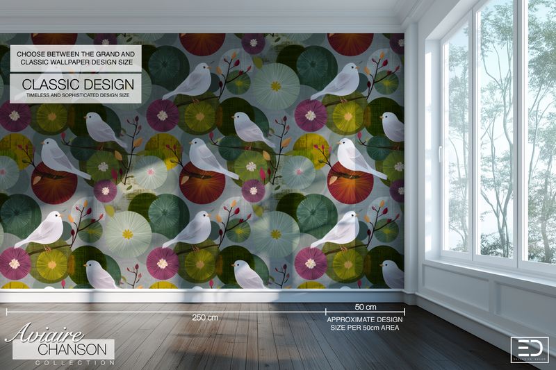 Aviaire Chanson Wallpaper Design Collection
