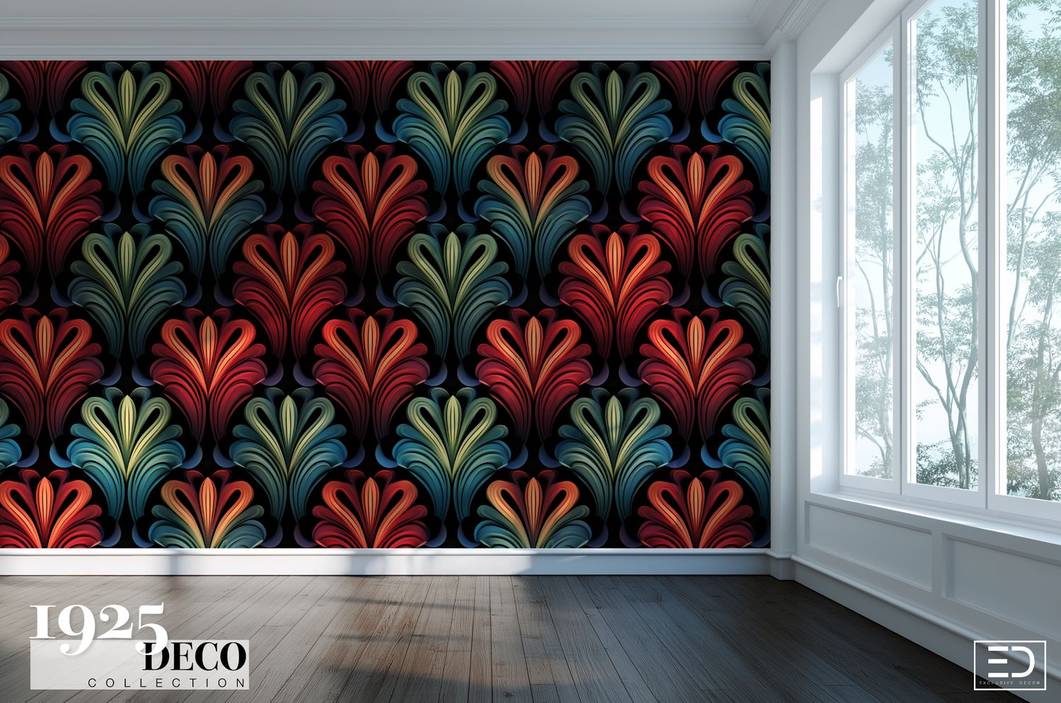 The Trocadéro, 1925 Deco, Art Deco Wallpaper Design