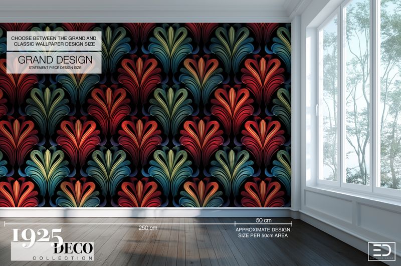 The Trocadéro, 1925 Deco, Art Deco Wallpaper Design