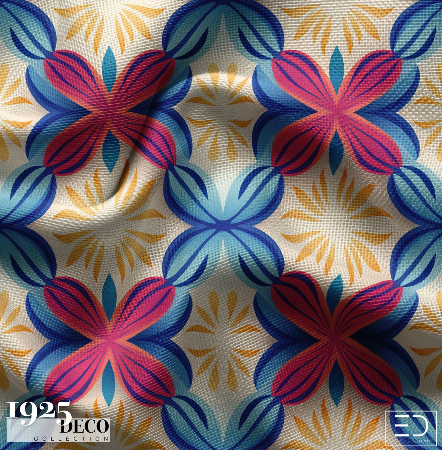 The Jazz Medallion, 1925 Deco, Art Deco Fabric Design