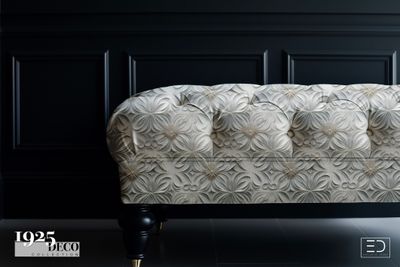 The Alabaster Fabric: Silver & Pewter Grey | 1925 Deco Collection
