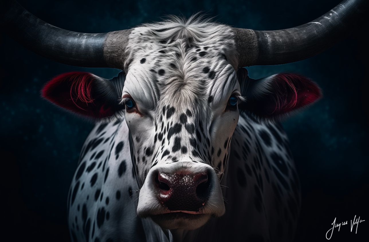 The Urban Nguni Dark Lens Original Canvas Print