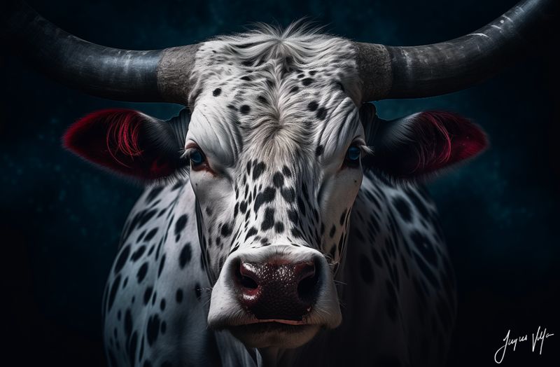 The Urban Nguni Dark Lens Original Canvas Print