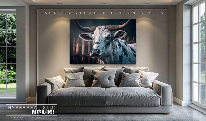 The Kraal Nguni Original Canvas Print