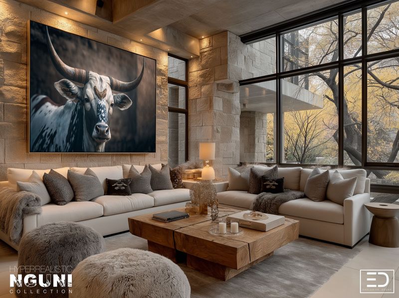 The Crowned Nguni Original Canvas Print