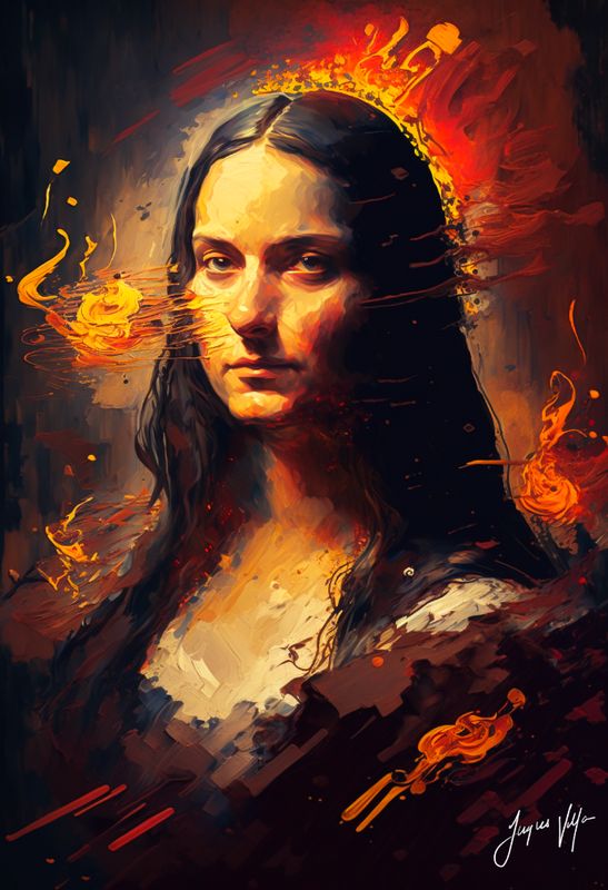 Mona Lisa Maria Art Canvas Print