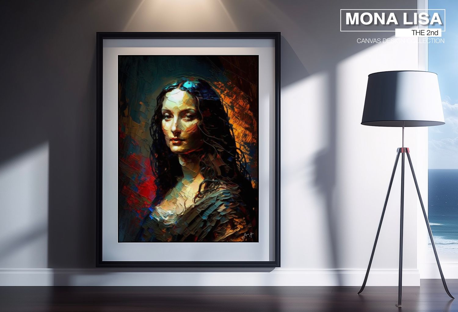 Mona Lisa 2nd, Daughter of the Golden Hour Art Canvas Print