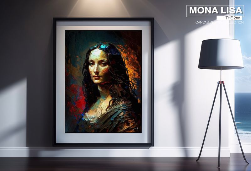 Mona Lisa 2nd, Daughter of the Golden Hour Art Canvas Print