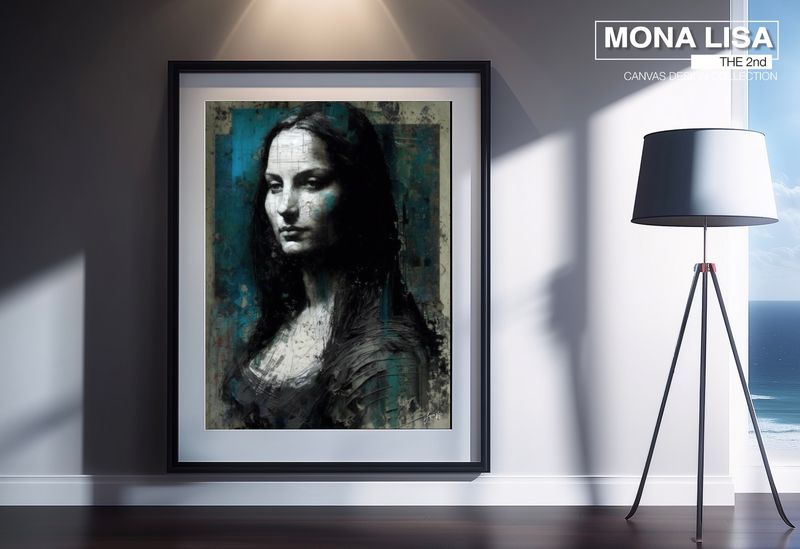 Mona Lisa Goth Art Canvas Print