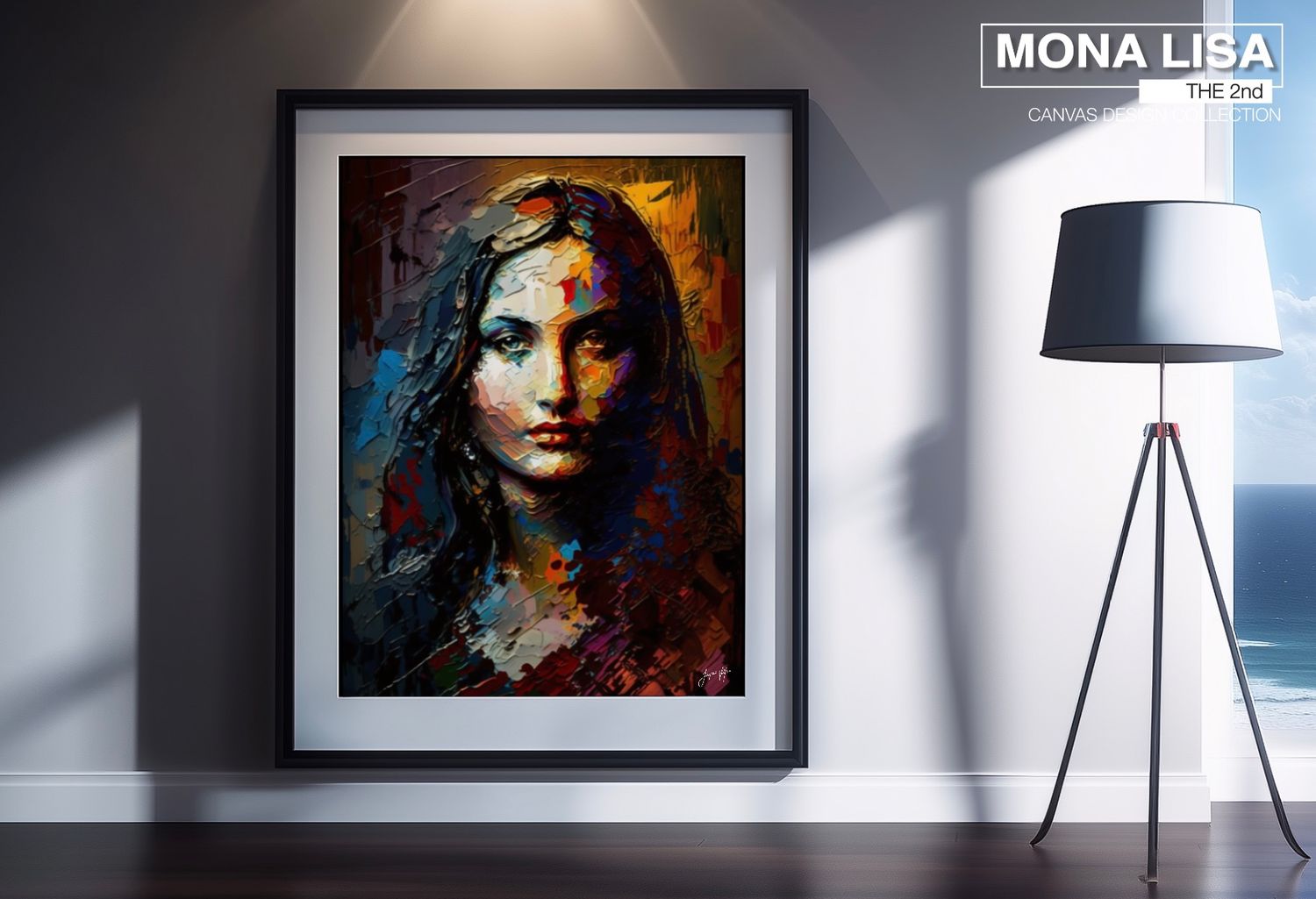 Mona Lisa 2nd Art Canvas Print - Duality of Balance (Summer and Winter)