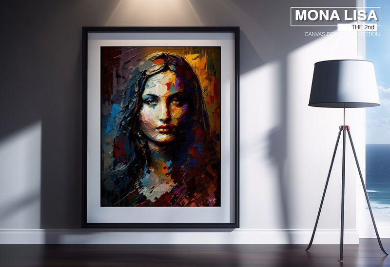 Mona Lisa 2nd Art Canvas Print - Duality of Balance (Summer and Winter)