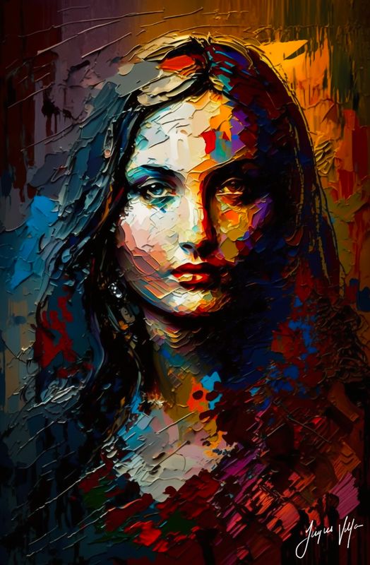 Mona Lisa 2nd Art Canvas Print - Duality of Balance (Summer and Winter)