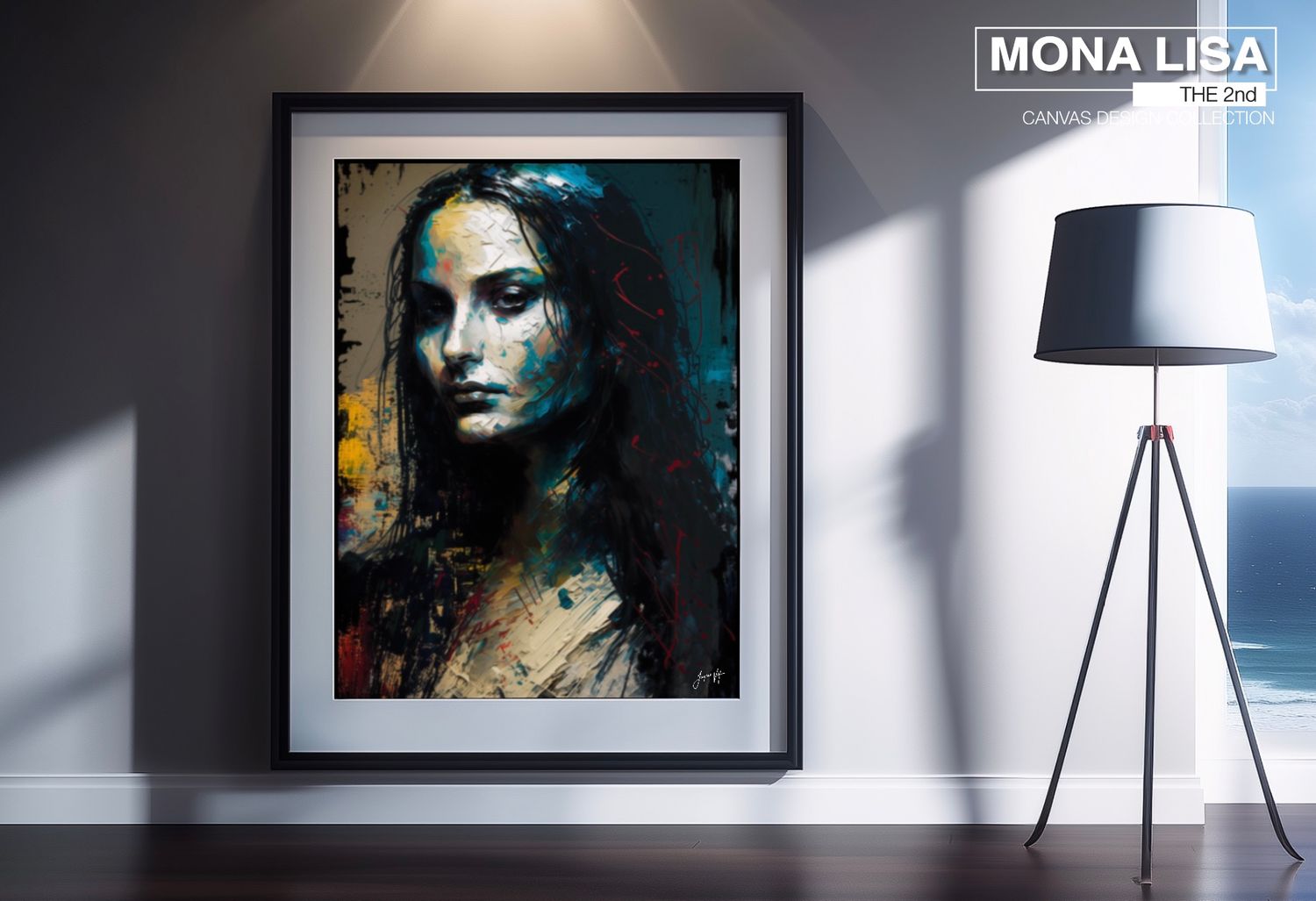 Mona Lisa, Sovereign of the Shattered Hour Art Canvas Print