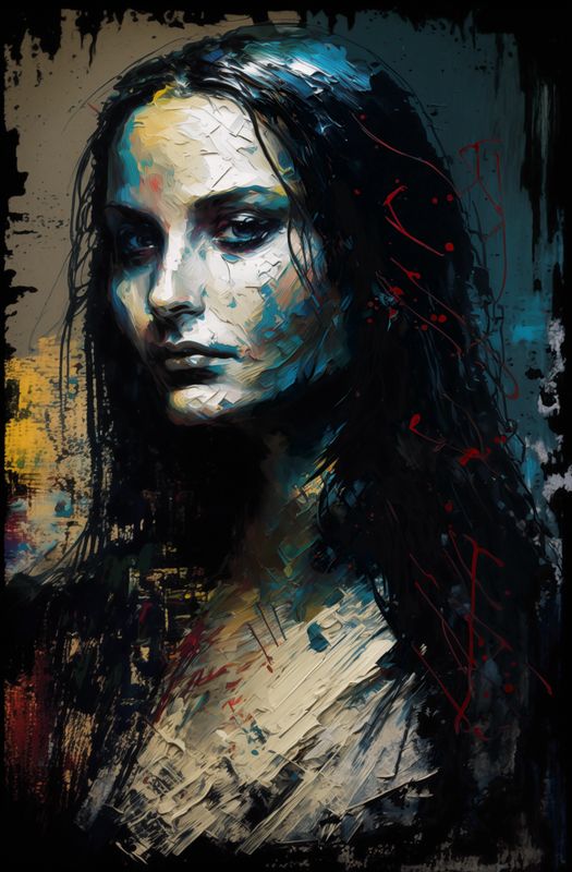Mona Lisa, Sovereign of the Shattered Hour Art Canvas Print