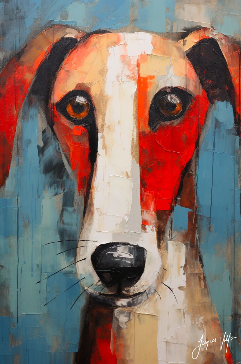 Romah, Born Under a Copper Sky | Dog Portrait Art Print