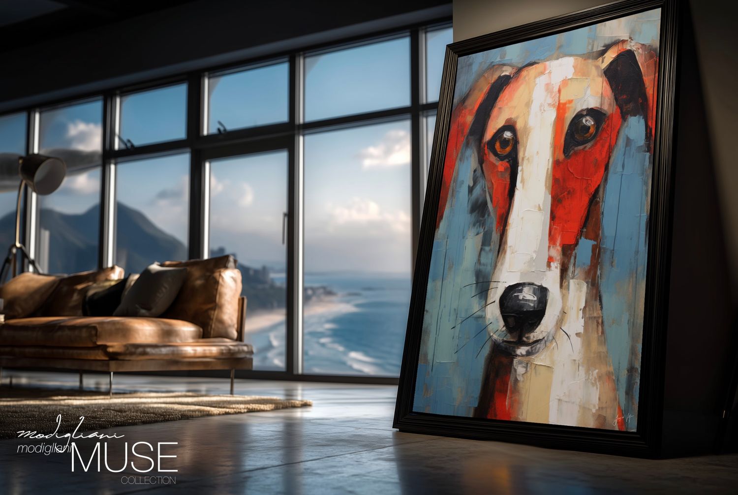 Romah, Born Under a Copper Sky | Dog Portrait Art Print