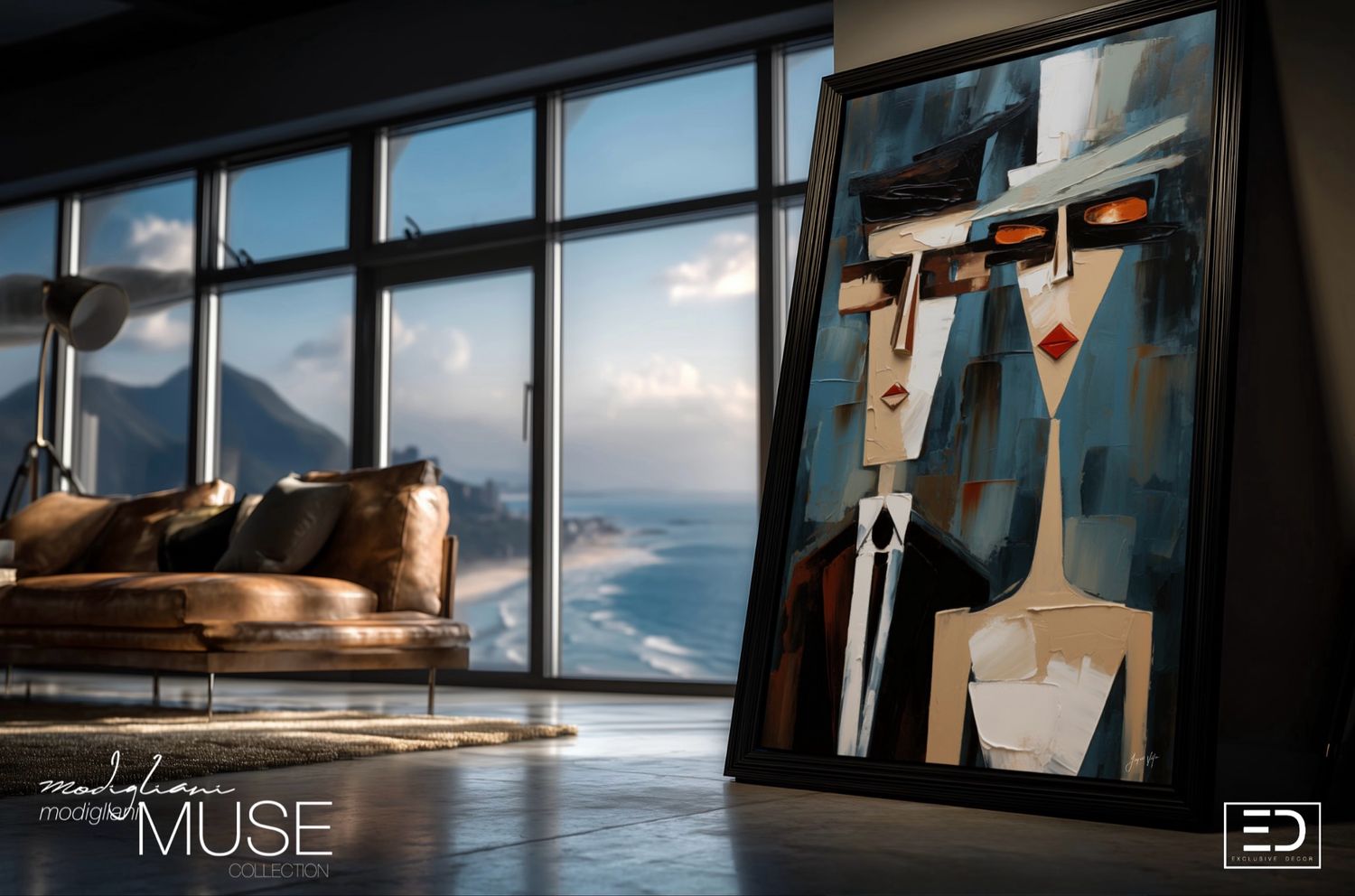 Paris, A Fashion Evening and the Two Who Owned It Original Art Canvas Print | Modigliani Muse Collection