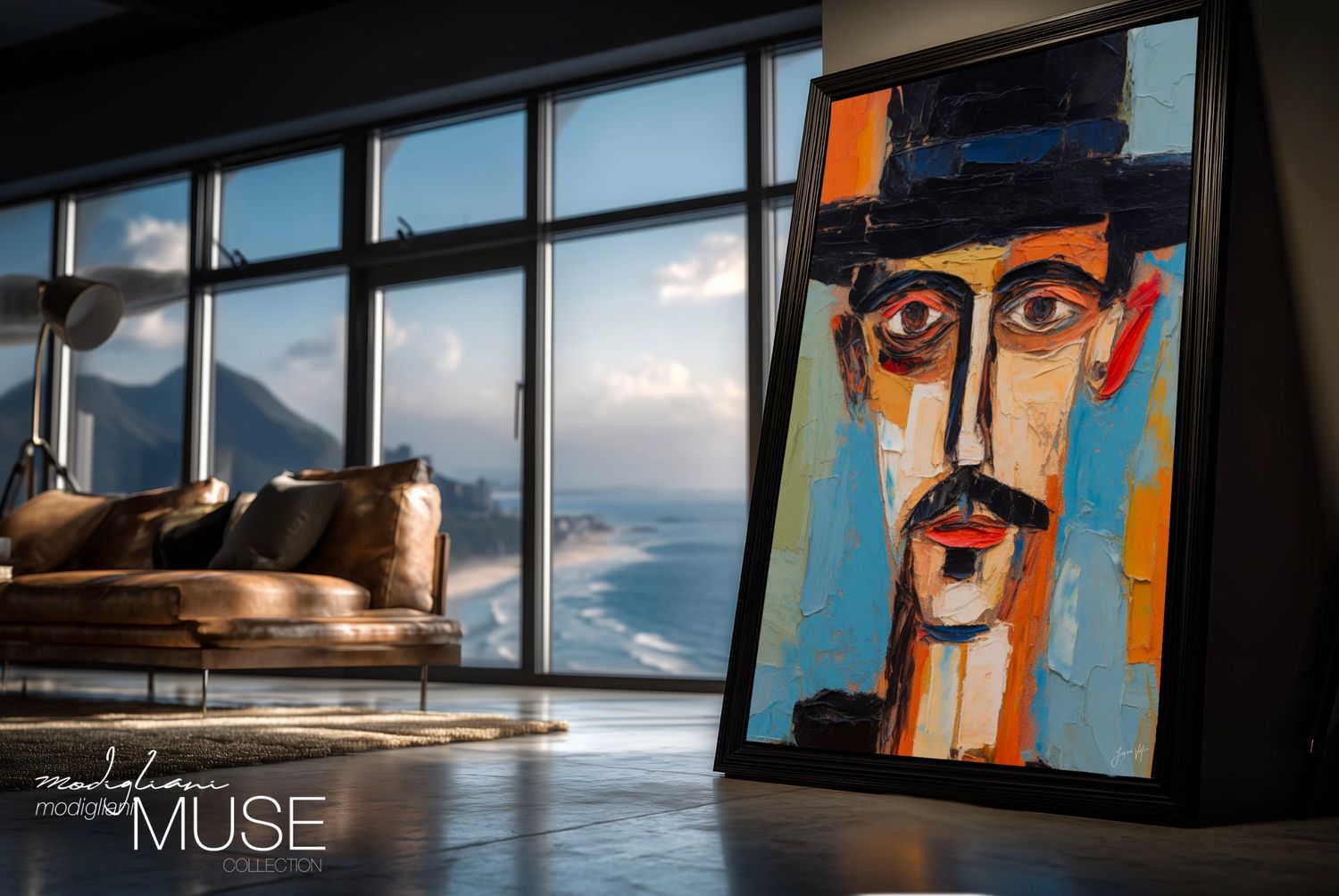 Wolfgang, Who Wore Colour Like Other Men Wore Armour Original Art Canvas Print | Modigliani Muse Collection